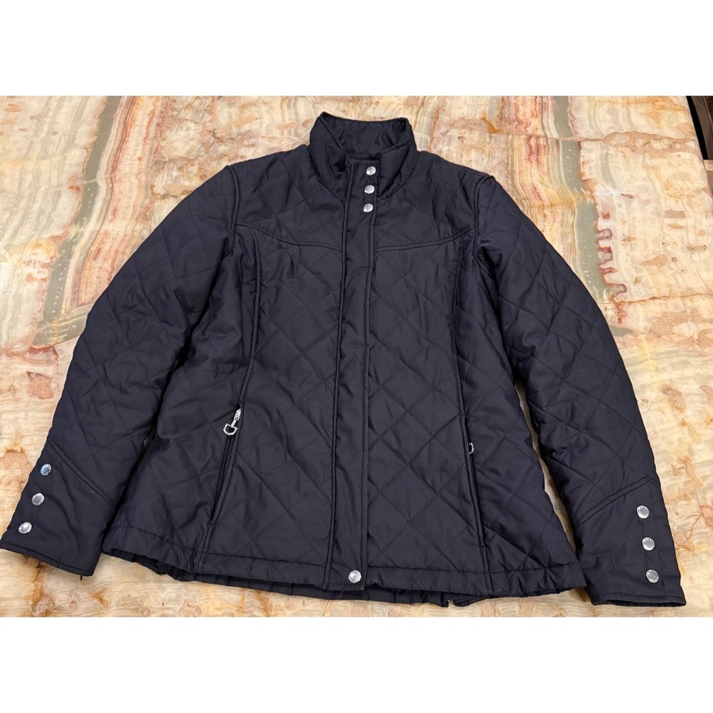 Ariat Bristol Mens Quilted Jacket Black Long Sleeve Lightweight Outdoor Large